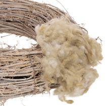 Artikel Naturwolle Beige Schafwolle lose zum Basteln und Dekorieren 250g