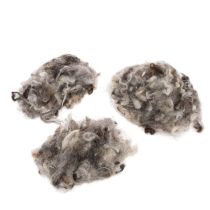 Artikel Schafwolle Deko Naturwolle Grau meliert lose 250g