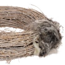 Artikel Schafwolle Deko Naturwolle Grau meliert lose 250g