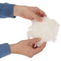 Artikel Schafwolle lose Naturwolle Weiß meliert vielseitig verwendbar 250g