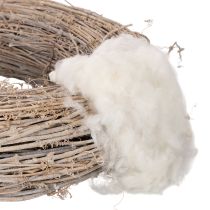 Artikel Schafwolle lose Naturwolle Weiß meliert vielseitig verwendbar 250g