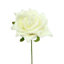 Artikel Foam-Rose Ø7,5cm Creme 18 St