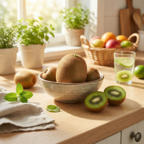 Artikel Kiwi künstlich Realistisches Deko Obst 7,5cm