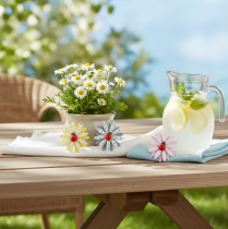 Artikel Streudeko Marienkäfer Blume Holz Filz Farbe Ø4cm 48 St