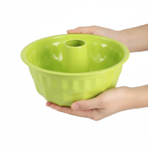 Artikel Metall Deko Gugelhupf Kuchenform Apfelgrün Ø23cm H12cm