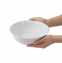 Artikel Metallschüssel Schale Weiß Schüssel Emaille Optik Ø25cm H7cm
