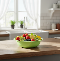 Artikel Dekoschale Metall Emaille Optik Schale Grün Limette 25cm