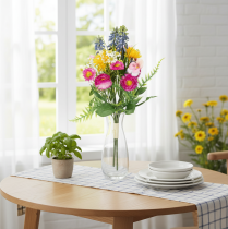 Artikel Kunstblumenstrauß Frühling Dekoration für Wohnraum und Büro 37cm