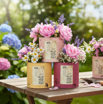 Artikel Blumentopf Vintage Design Dose für Wohnzimmer und Büro Dekoration 15cm 3St