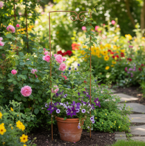 Artikel Rankgitter Rankhilfe Geschwungenes Deko-Element für Beete und Pflanztöpfe 75cm
