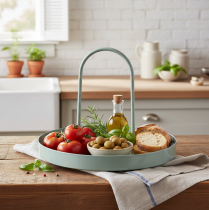 Artikel Tablett Dekorative Nutzung für Küche und Esstisch dekorieren hoher Griff 18cm
