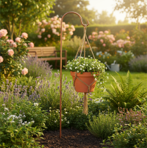 Artikel Gartenstab Haken Aufhänger für Laternen und Pflanzen Dekoration Garten und Terrasse 98cm