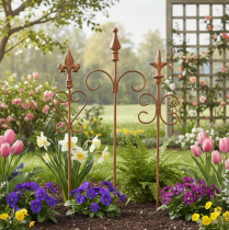 Artikel Vintage Gartendeko Stab Edelrost Deko Sortiert 58cm 3St