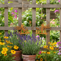 Artikel Deko Biene aus Metall Rost Gartendeko zum Aufhängen Ø14cm 4 St