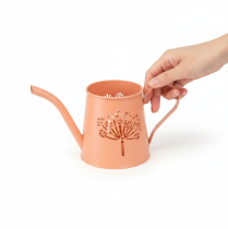 Artikel Metall Deko Gießkannen Orange Pusteblume Teelichthalter 12cm 2St