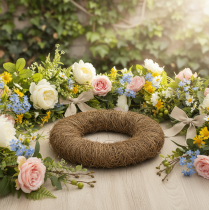 Artikel Reben Kranz unbehandelt rund Naturkranz zum Basteln 45cm