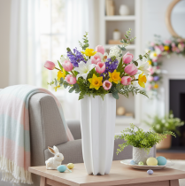 Artikel Blumenvase geriffelt Moderne Dekovase 38cm