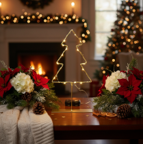 Artikel Weihnachtsbaum Silhouette 60 LED Warmweiß für innen Tischdeko 37cm