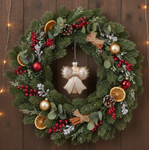 Artikel Glas Weihnachtsanhänger Schleife zum Hängen 10cm 2St