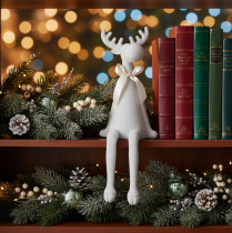 Artikel Weihnachtsfigur Rentier mit langen Beinen Kantenhocker 54cm