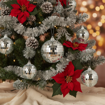 Artikel Weihnachtskugel Deko Spiegelkugel zum Aufhängen 7cm 6St