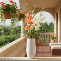 Artikel Künstliche Gladiole mit vielen Blüten für Blumenstrauß 88cm
