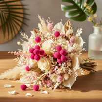 Artikel Craspedia Trockenblumen Bund für Floristik 55cm 20St