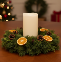 Artikel LED Kerze groß für Batterie Mit Timer Warmweiß Outdoor 25cm