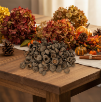 Artikel Eichelkappen natur Dekoschalen Herbst und Advent 2cm 300g
