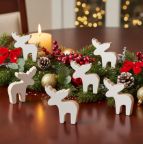 Artikel Elch Dekofigur Holz stehend Streudeko Weihnachten 6cm 8St