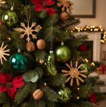 Artikel Glas-Weihnachtsgurke Christbaumschmuck zum Aufhängen 7cm 4St