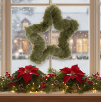 Artikel Kunstfell Sterne Anhänger Plüsch für Fenster und Tür 21cm 4St