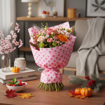 Artikel Manschettenpapier mit Herzmotiv Rosa 25cm 100m