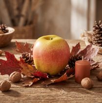 Artikel Deko Apfel Gelb und Rot Deko Obst Lebensmittelattrappe Ø9cm