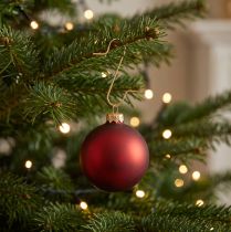 Artikel Goldene Dekorationshaken Kugelaufhänger  – Elegante Aufhänger für Weihnachtskugeln und Festdekorationen – 50 St