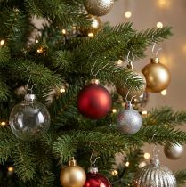Artikel Kugelaufhänger Silber Aufhänger Weihnachtskugeln 35mm 50 St
