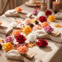 Artikel Foam-Rose Ø4,5cm verschiedene Farben 36 St