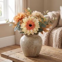 Artikel Künstliche Gerbera Blume Kunstblume Apricot Ø11cm L50cm