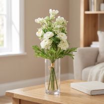 Artikel Kunstblumen Deko Strauß Jasmin Bellis 30cm künstlich für Tischdeko Vase langlebig