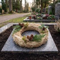 Artikel Strohkranz Ø18cm - 10 Stück Natur - Adventskranz, Grabkranz, Bastelmaterial
