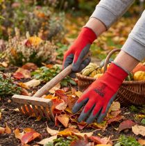 Artikel Kixx Nylon Gartenhandschuhe Gr.11 Rot, Grau
