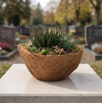 Artikel Blumenschale rund, Naturfaser Schale, Kokos Pflanzschale rund 30cm