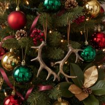 Artikel Geweih Deko Anhänger rustikal für Wand oder Baum 15cm 6St