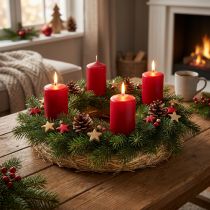 Artikel Natur Strohkranz 35cm, Kranzunterlage für Dekokränze, Adventskranz & Jahresdeko, 10er Set