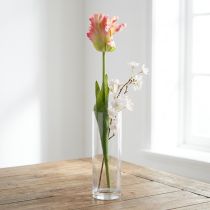Artikel Kunstblume, Papagei Tulpe Pink, Frühlingsblume 63cm