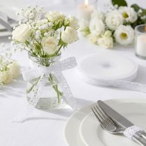 Artikel Dekoband Deko Spitze Schmuckband Hochzeit B16mm L20m