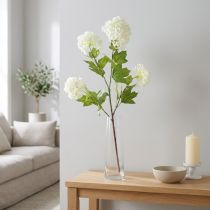 Artikel Schneeball Künstlich Viburnum Zweig Weiße Blüten L90cm