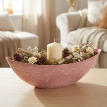 Artikel Deko-Schale Pflanzschale Rosa 39cm x 12cm H13cm