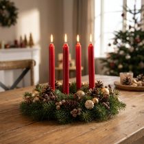 Artikel Stabkerzen Rote Kerzen Kerzendeko Weihnachten Ø21/170mm 6 St