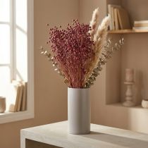 Artikel Trockengras Getrockneter Flachs Altrosa H50–55cm 80g